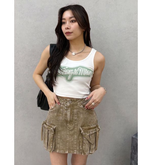 EVRIS「スプレーグラフィックタンクトップ」|タンクトップ|