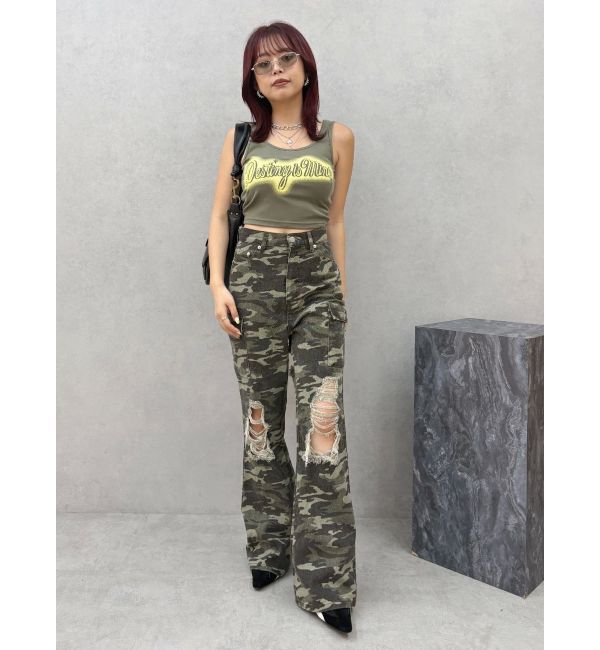 EVRIS「スプレーグラフィックタンクトップ」|タンクトップ|