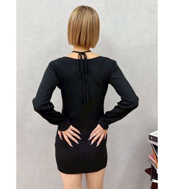 EVRIS「タイトニットミニワンピース」|ワンピース|