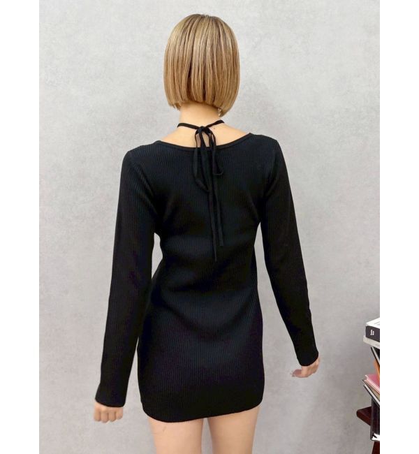 EVRIS「タイトニットミニワンピース」|ワンピース|