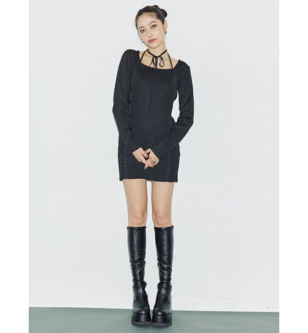 EVRIS「タイトニットミニワンピース」|ワンピース|