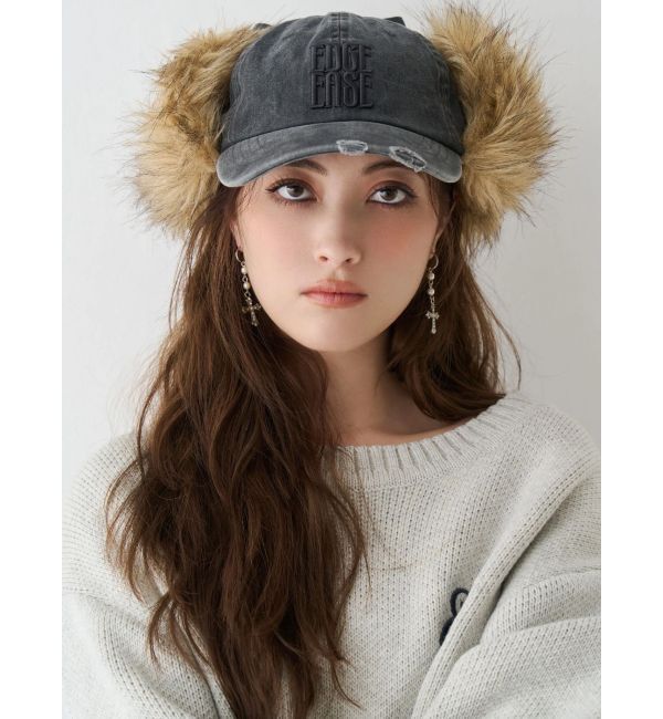 EVRIS「フェイクファードッキングフライトキャップ」|キャップ・キャスケット|