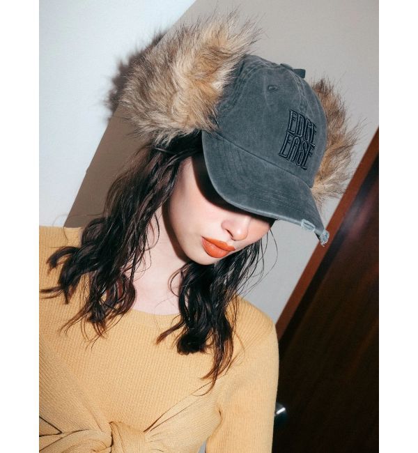 EVRIS「フェイクファードッキングフライトキャップ」|キャップ・キャスケット|