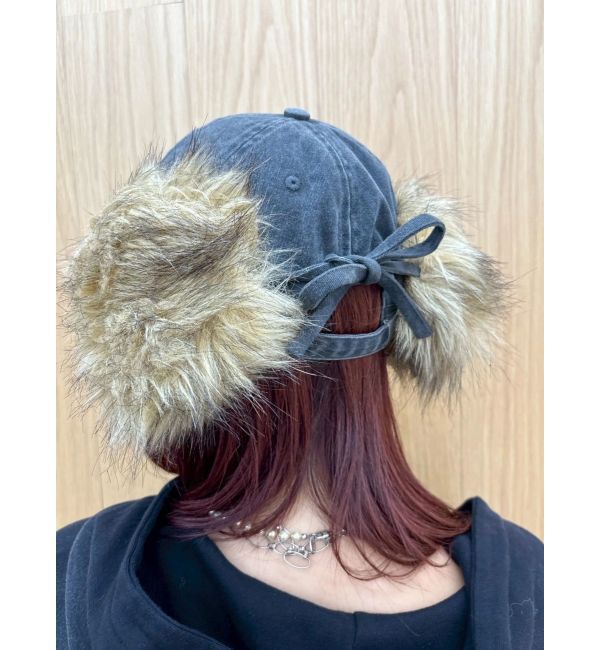 EVRIS「フェイクファードッキングフライトキャップ」|キャップ・キャスケット|