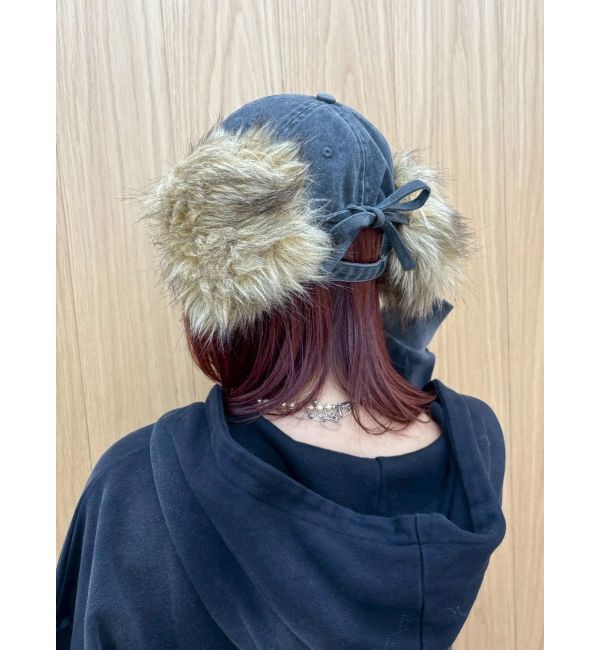 EVRIS「フェイクファードッキングフライトキャップ」|キャップ・キャスケット|