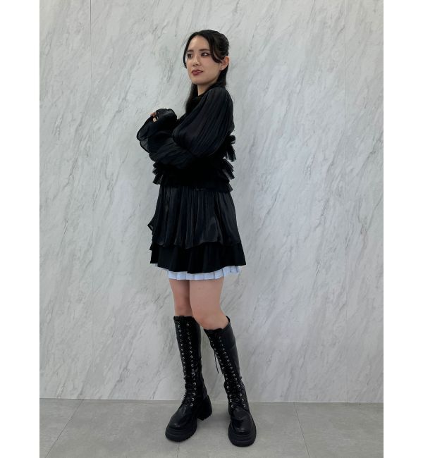 jouetie「ボリュームスリーブシアーシャツ」|シャツ・ブラウス|