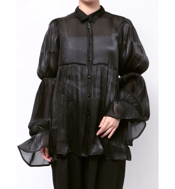 jouetie「ボリュームスリーブシアーシャツ」|シャツ・ブラウス|