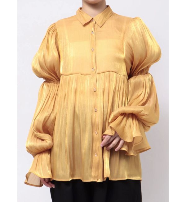 jouetie「ボリュームスリーブシアーシャツ」|シャツ・ブラウス|