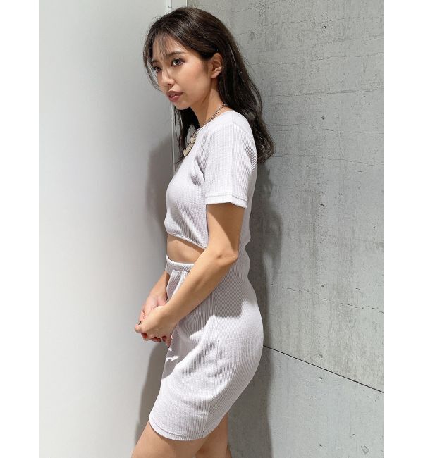 GYDA「WAIST OPEN 2WAYテレコワンピース」|ワンピース|