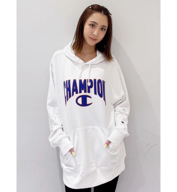 GYDA「Champion HOODED SWEATSHIRT」|パーカー|オフホワイト