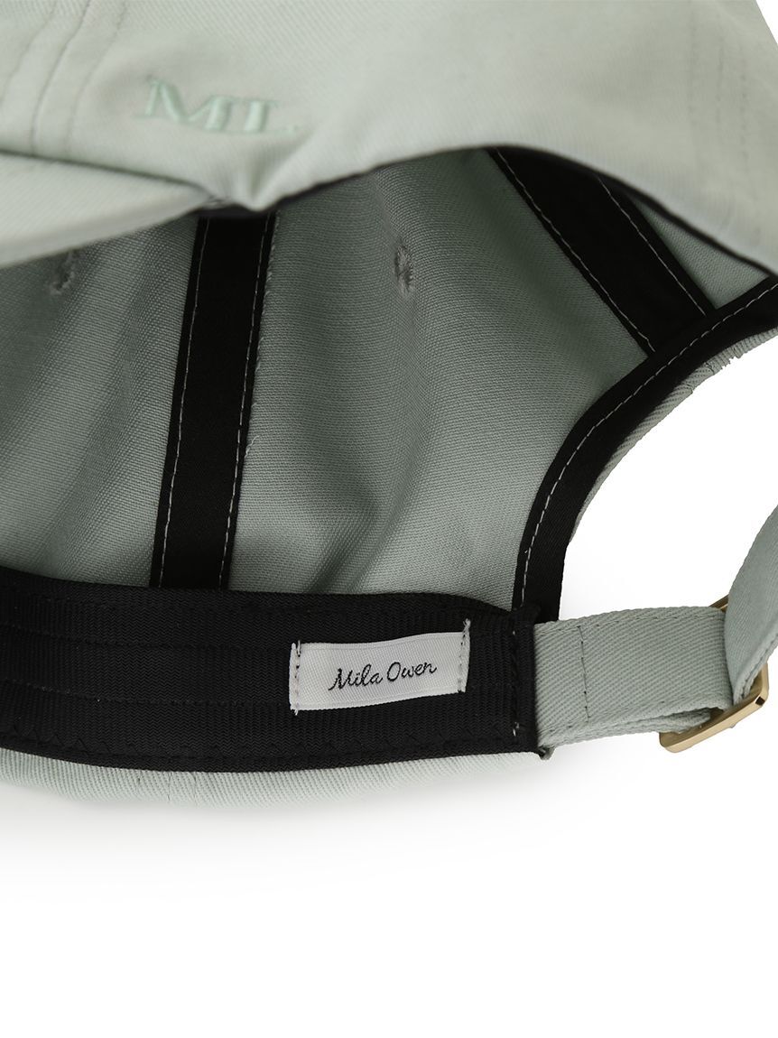 Mila Owen「ポイントロゴ刺繍キャップ」|キャップ・キャスケット|