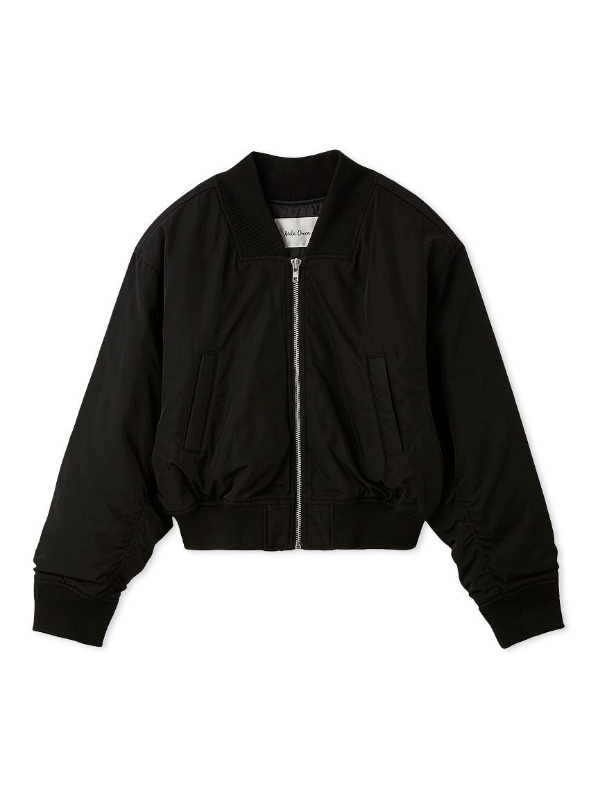 Mila Owen「ショートMA-1」|ブルゾン・スタジャン|BLK
