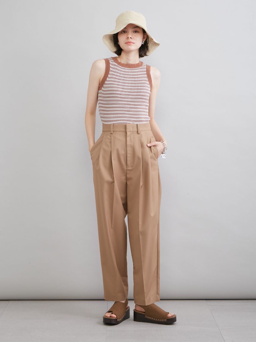 Mila Owen「２タックテーパードパンツ」|チノ|