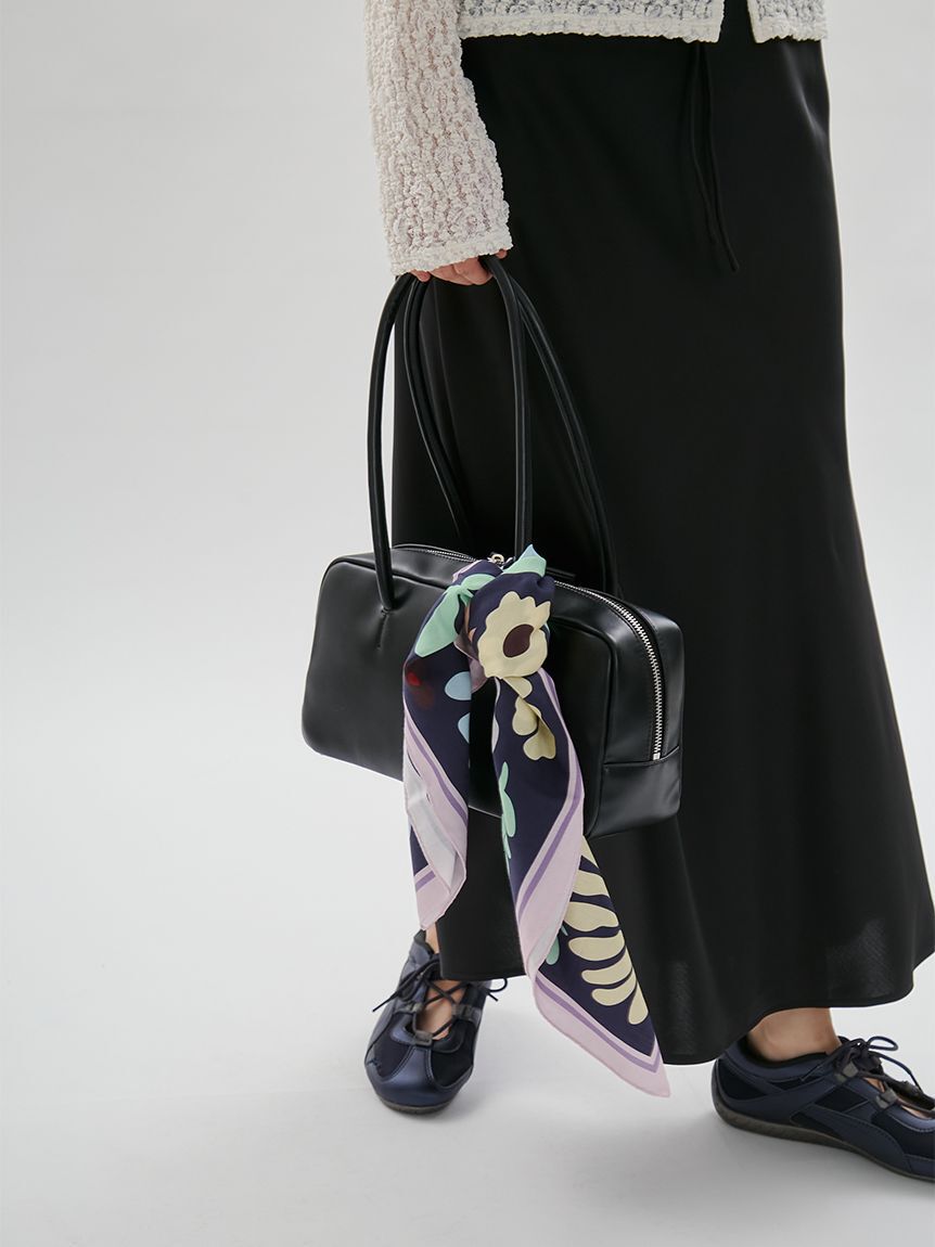 emmi atelier「レザーボストンバッグ」|ボストンバッグ|BLK