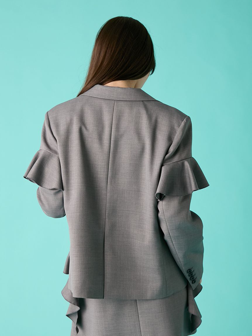 FURFUR「フリルデザインテーラードジャケット」|テーラードジャケット|