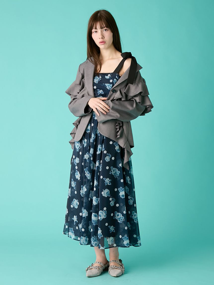 FURFUR「フリルデザインテーラードジャケット」|テーラードジャケット|