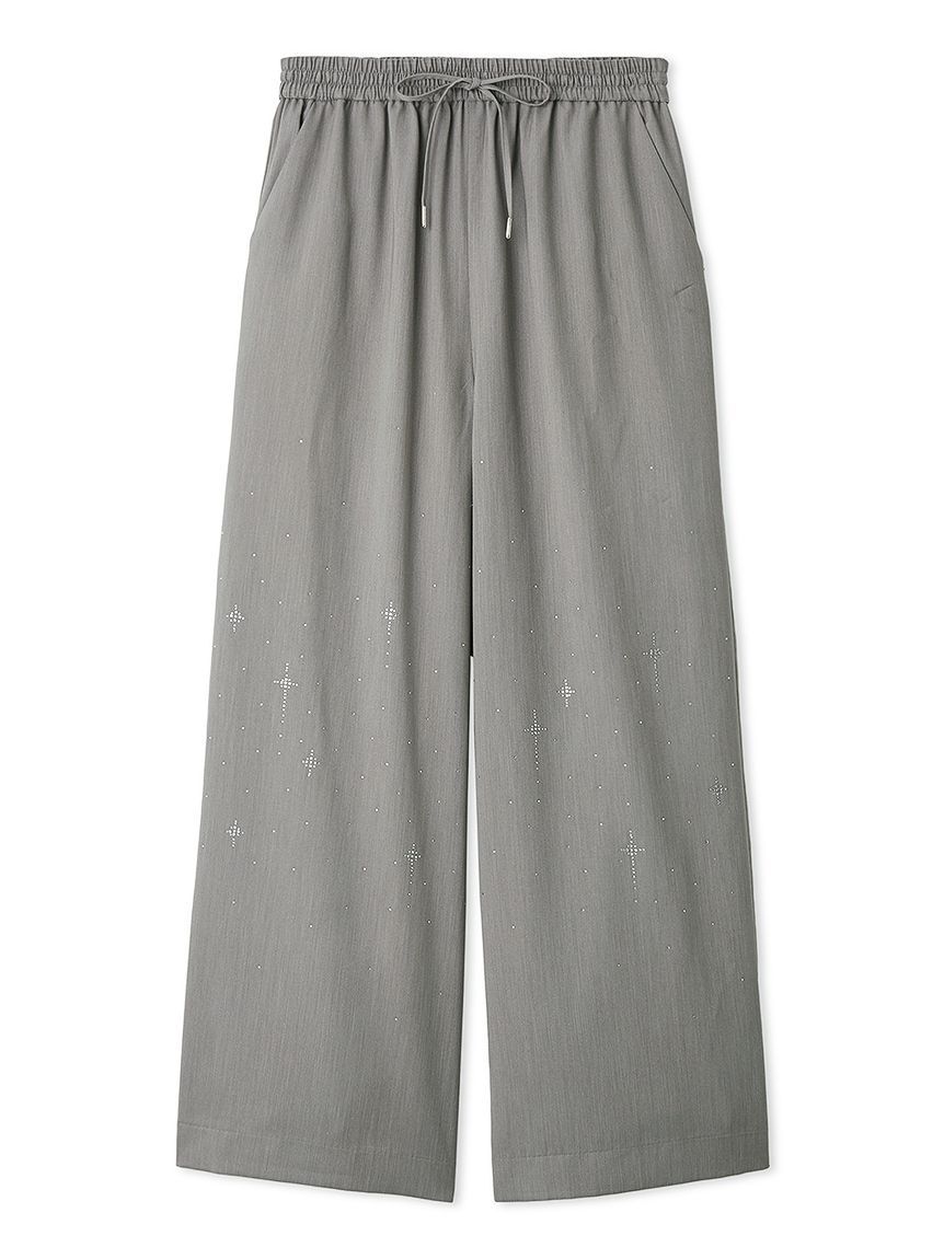 FURFUR「ビジュー付きイージーパンツ」|チノ|