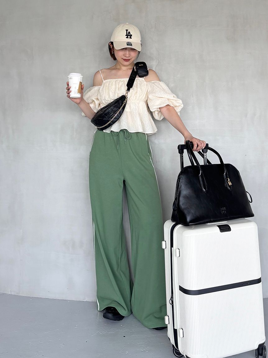 SNIDEL「オフショルフリルブラウス」|シャツ・ブラウス|