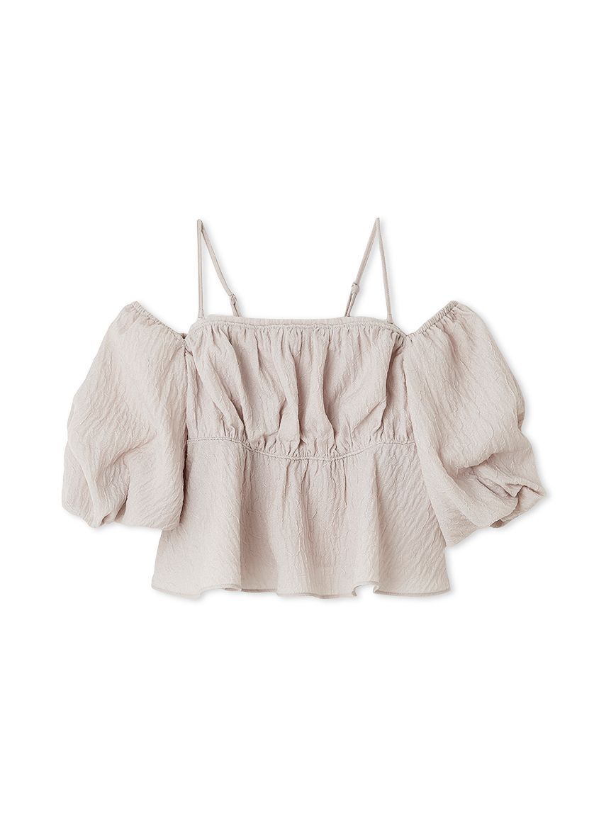 SNIDEL「オフショルフリルブラウス」|シャツ・ブラウス|