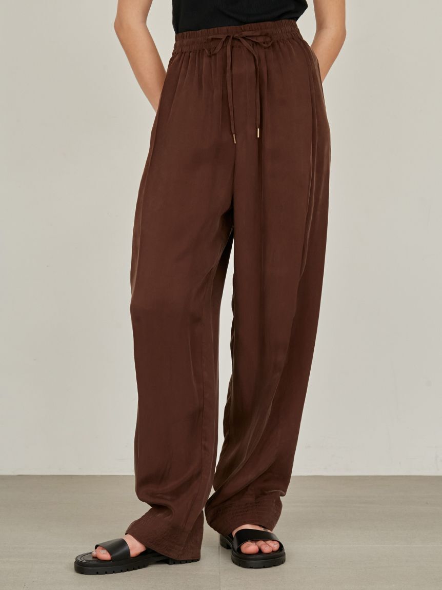 styling/「【セットアップ対応】ワイドタックドローストリングパンツ」|チノ|