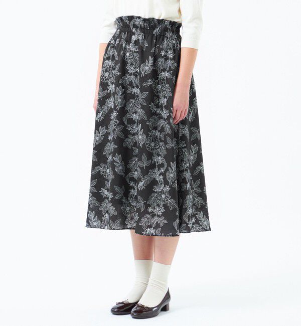 MACKINTOSH PHILOSOPHY「ドローイングフラワーギャザースカート」|スカート|