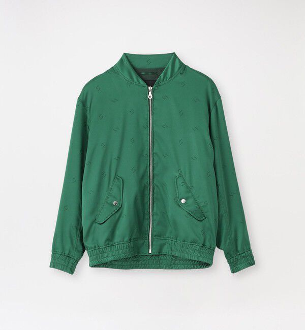  「スランテッドLジャガード MA-1」|ブルゾン・スタジャン|グリーン