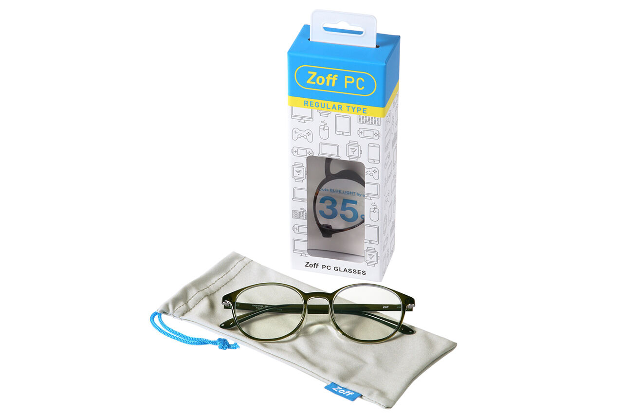  「ボストン型 PCメガネ｜Zoff PC REGULAR TYPE（ブルーライトカット率約35％）」|サングラス|グリーン