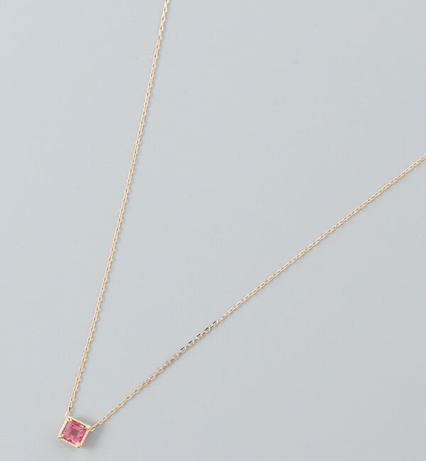 JUPITER「【シリーズ累計販売 4000点突破！】【K10】天然石ネックレス/10月誕生石/ピンクトルマリン」|ネックレス|ゴールド