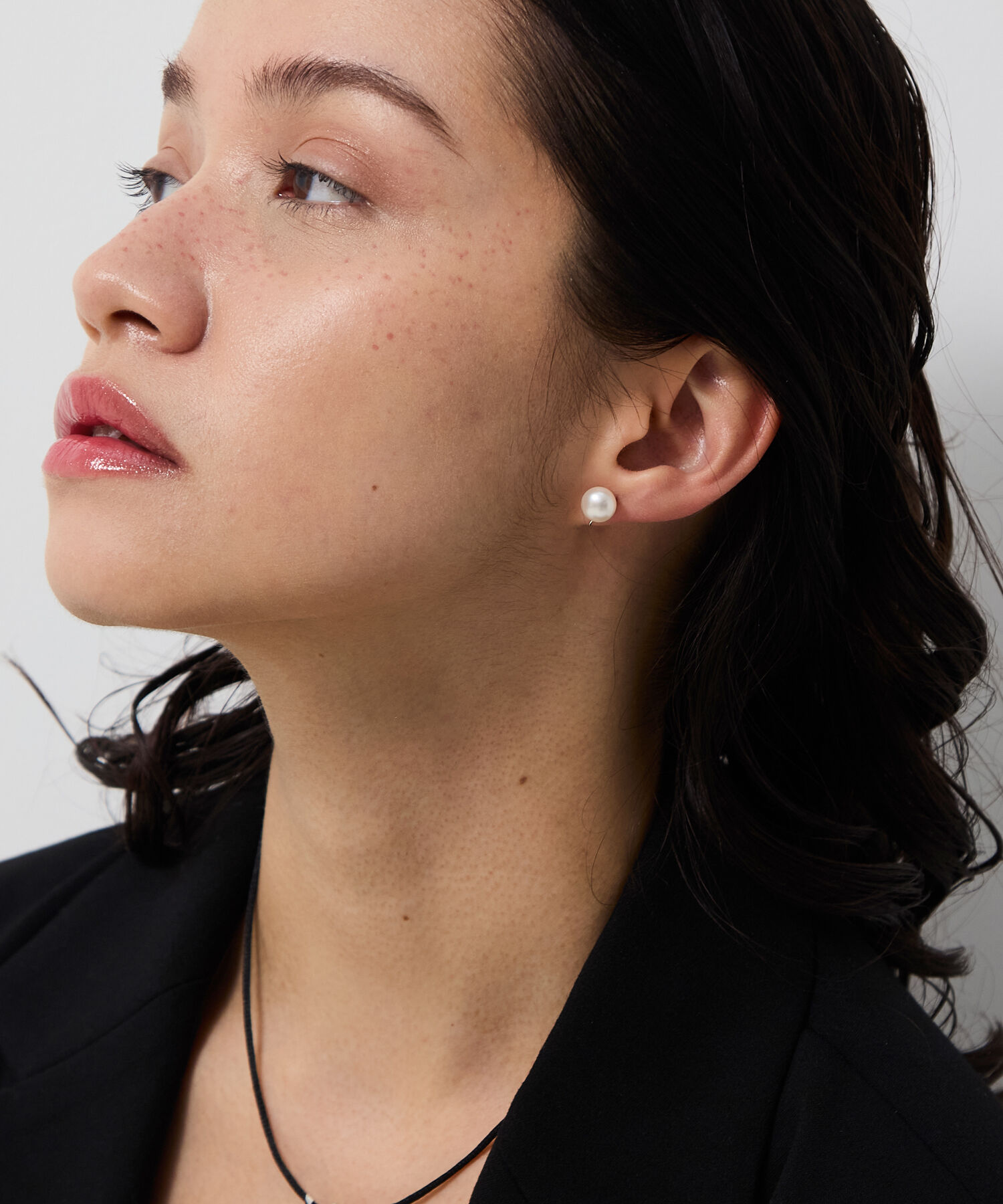 JUPITER「【シリーズ累計販売 1000点突破！】【K10WG】2way淡水パール&times;バーイヤリング/リバーシブル」|イヤリング|