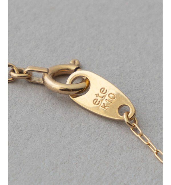 レイヤード] K10YG チェーン ステーション ブレスレット（ete