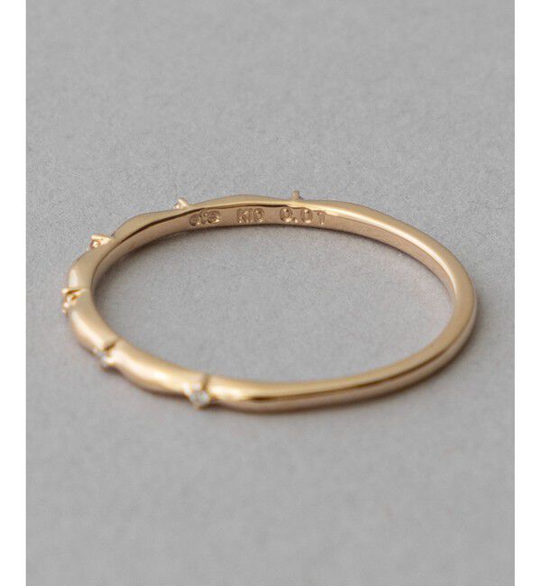 ete「[レイヤード] K10YG ダイヤモンド リング」|リング|