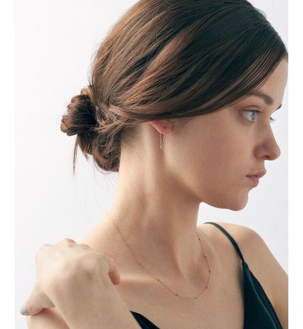 ete「K18YG e_Grain バイカラー ピアス」|ピアス|