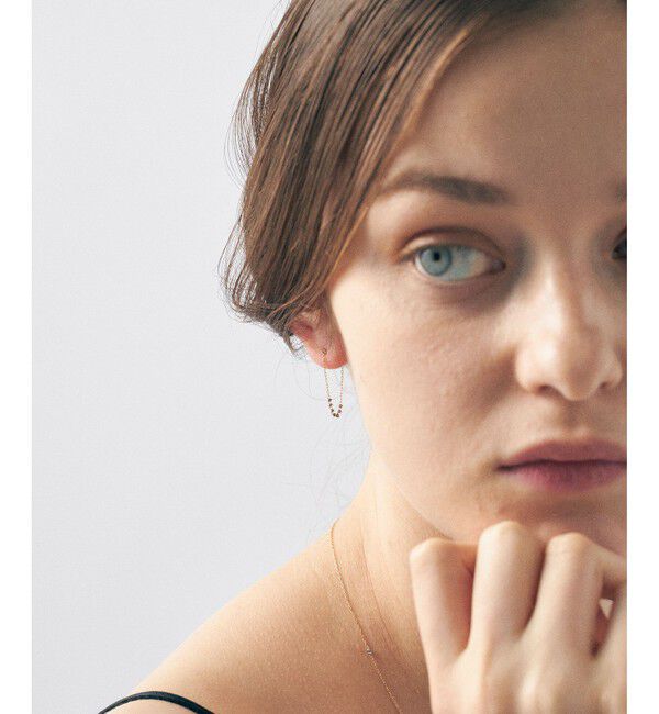 ete「K18YG e_Grain バイカラー ピアス」|ピアス|