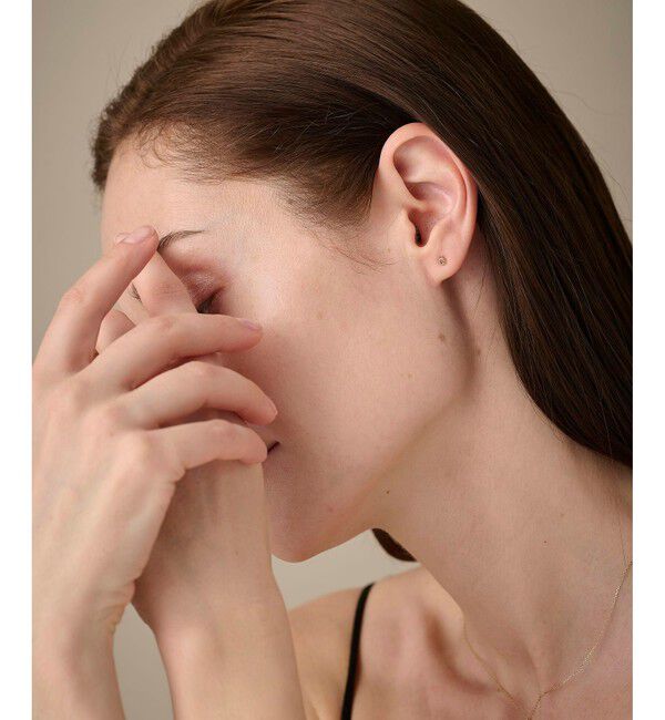 ete「K18YG フルール ピアス（誕生石 5・7・9月）」|ピアス|