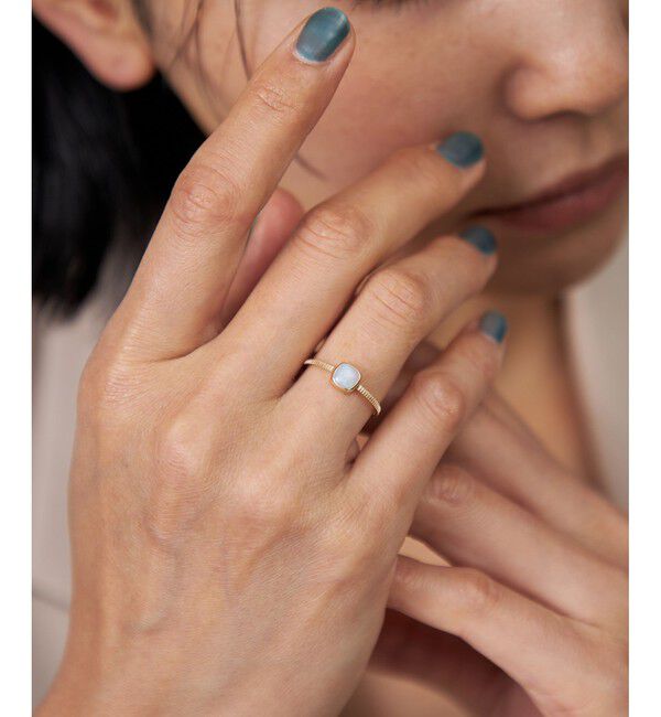 Jouete「[オパール] K10YG リング スクエア」|リング|