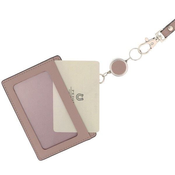 PEDIR「PEDIR(ペディール) ディアシュリンク 本革 リール付IDケース」|定期入れ|