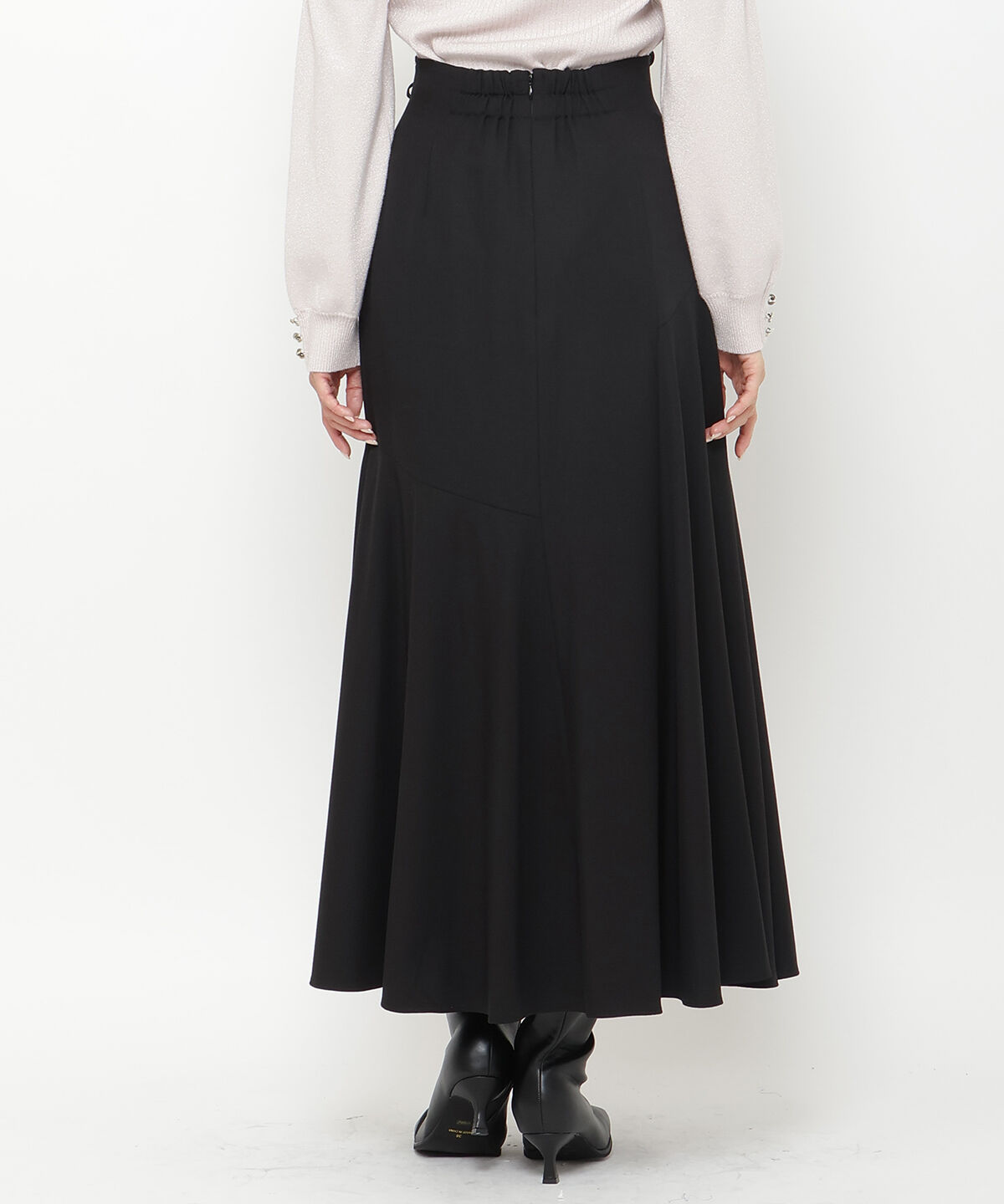 アンドクチュール「フロントレースアップアシメフレアスカート」|フレア|