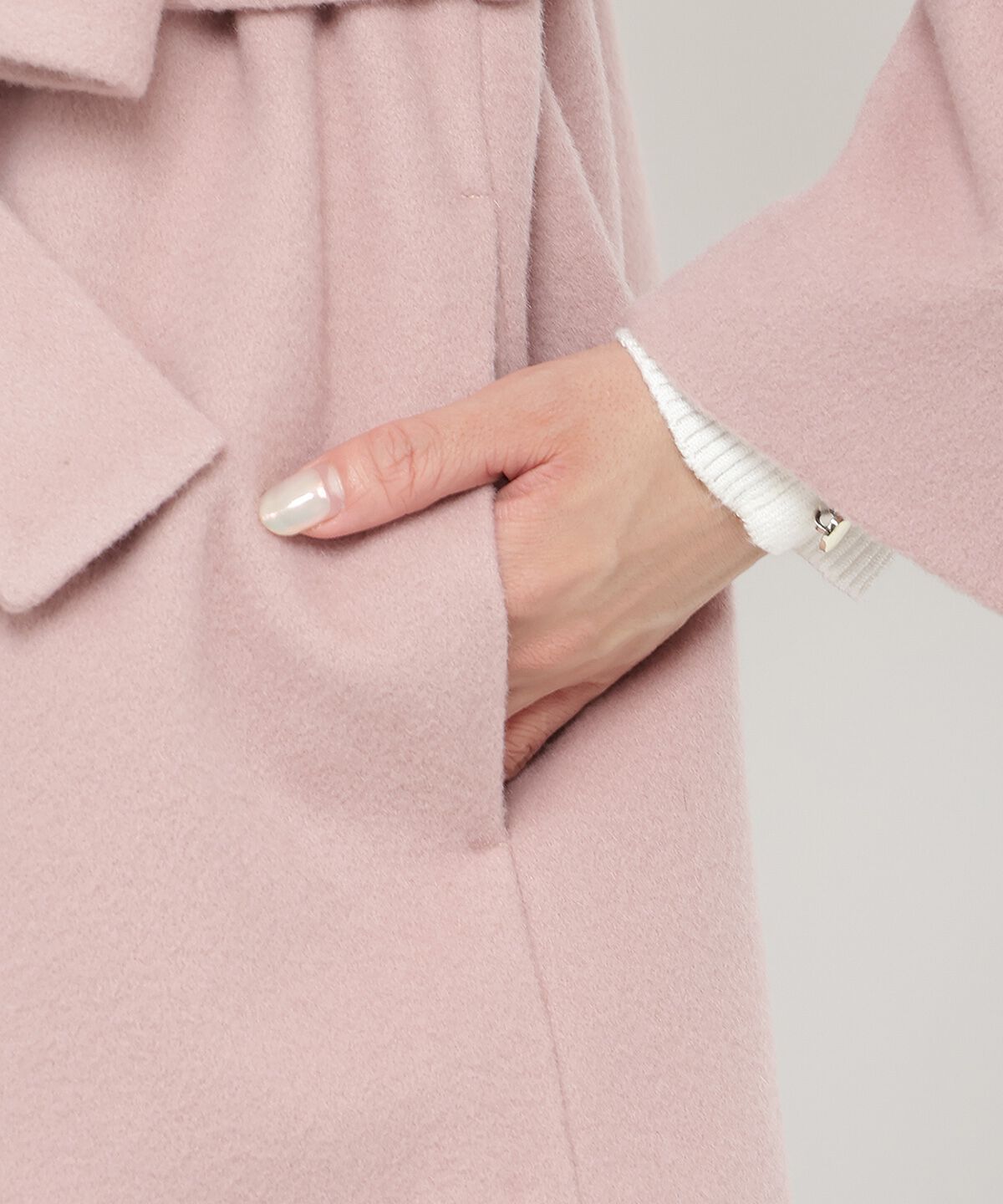 アンドクチュール「ウールビーバーショールカラーショートコート」|ダウン|