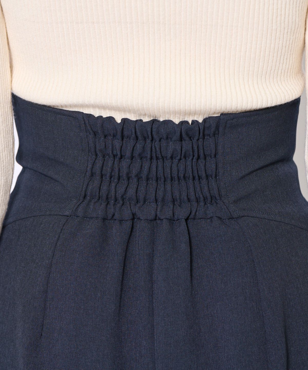 アンドクチュール「センターZIPスカート」|タイト|