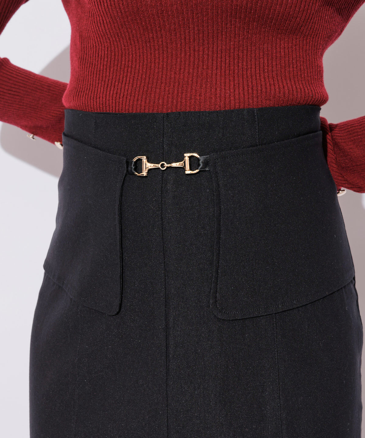 REDYAZEL「ビット付きマーメイドスカート」|タイト|