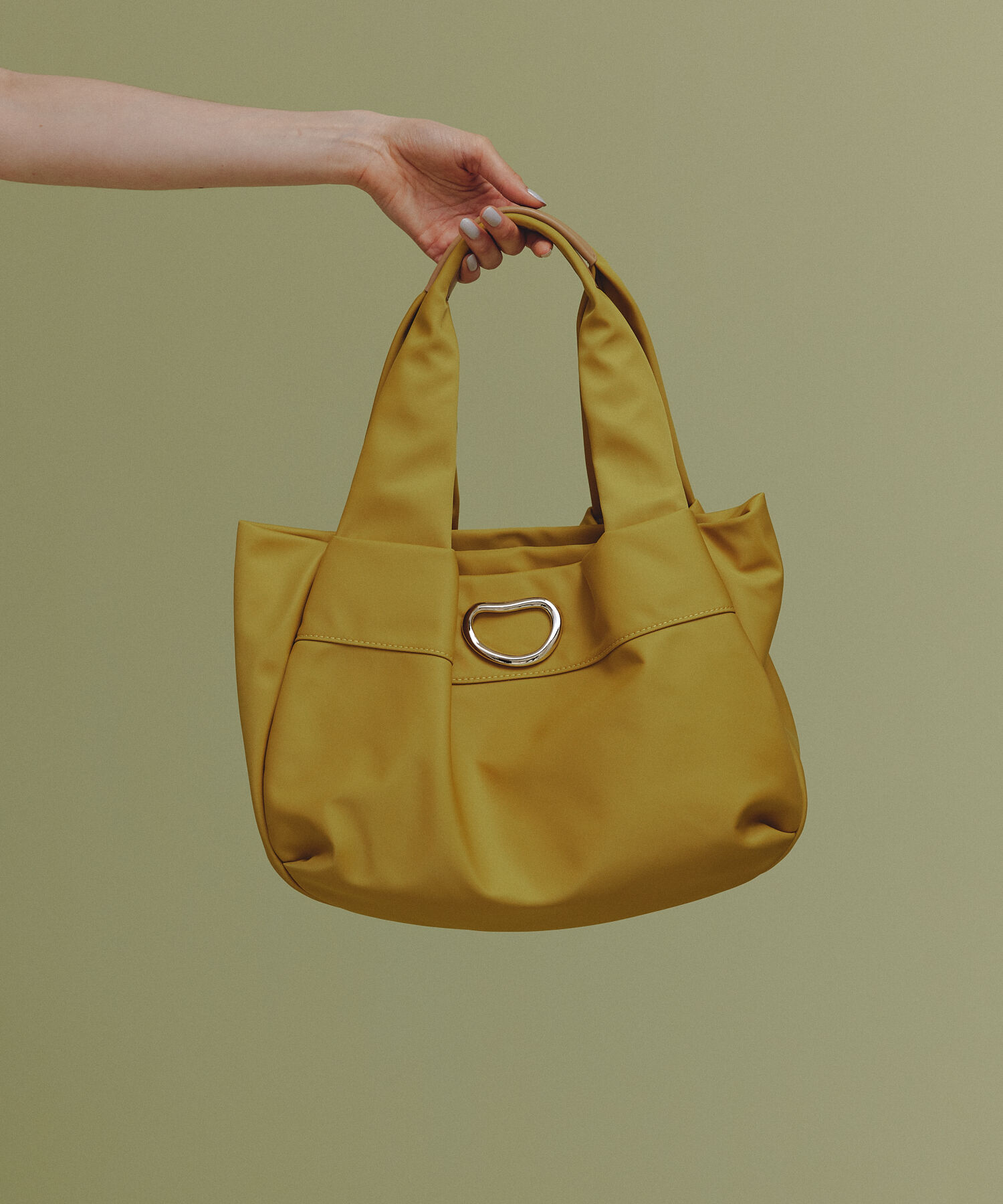 TOPKAPI TREASURE「【TREASURE TOPKAPI】ナイロン リング パーツ付 トートバッグ」|トートバッグ|マスタード