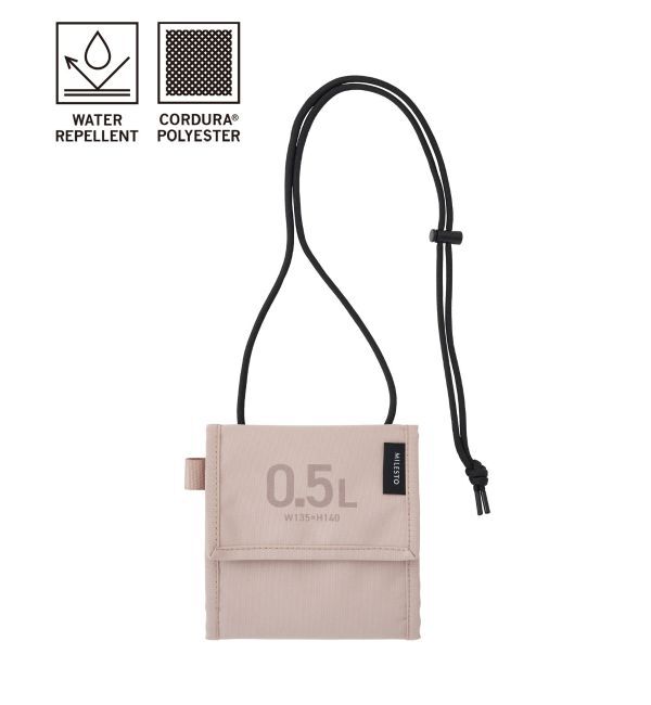 MILESTO「MILESTO UTILITY セーフティポーチ 0.5L」|財布|グレージュ