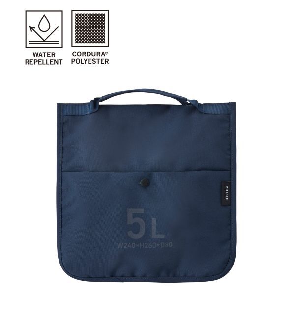 MILESTO「MILESTO UTILITY バッグインバッグ 5L」|ポーチ|ネイビー