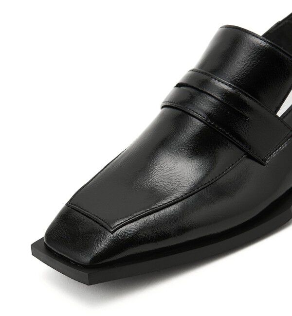 ODETTE E ODILE「＜SY＞スクエアソフトローファー フラット20●&uarr;」|ローファー|