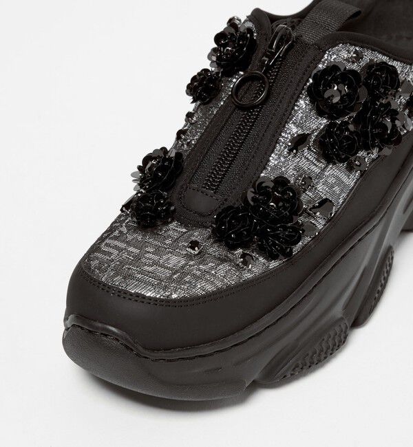 ODETTE E ODILE「＜SY＞フラワービジュー ジップ スニーカー55&uarr;」|スニーカー|