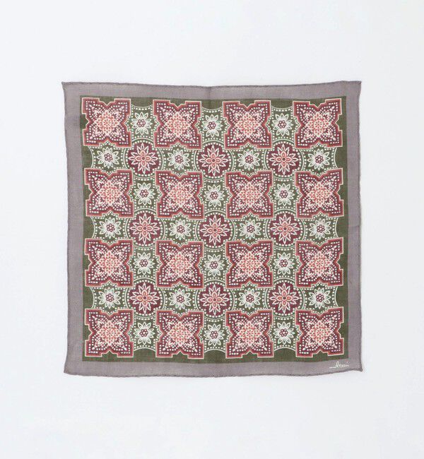 UNITED ARROWS「＜molteni＞ エスニック プリント ポケットチーフ」|ハンカチ|