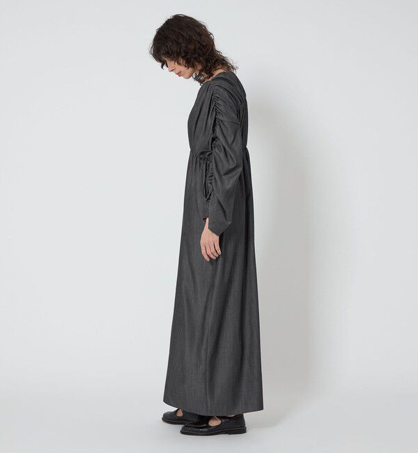 ASTRAET「＜ASTRAET＞デニムライク ギャザー ワンピース」|ワンピース|