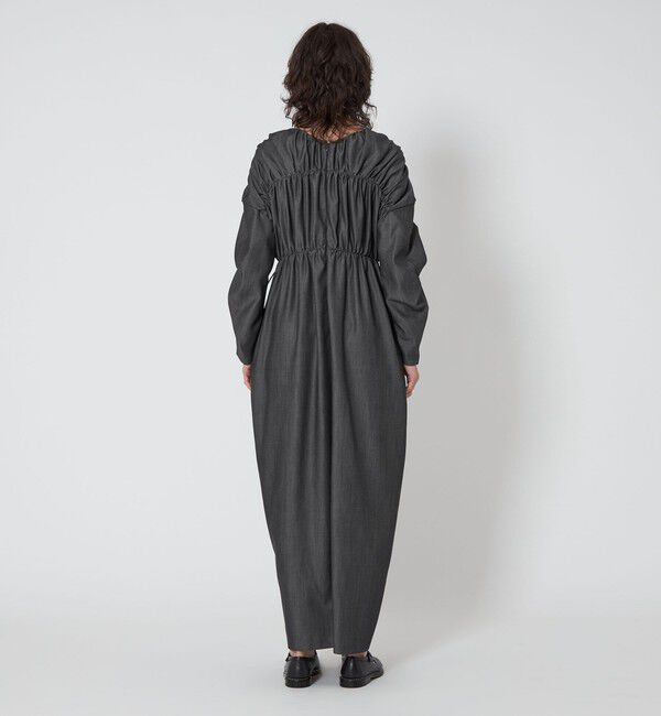 ASTRAET「＜ASTRAET＞デニムライク ギャザー ワンピース」|ワンピース|