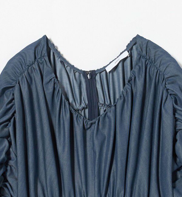 ASTRAET「＜ASTRAET＞デニムライク ギャザー ワンピース」|ワンピース|