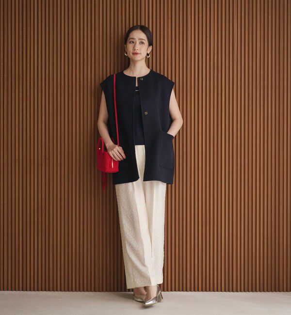 UNITED ARROWS「バイカラー リバー ベスト」|ダウンベスト・ベスト|